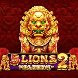 5 Lions Megaways 2 online game logo by Pragmatic Play on wildhub-hu.com
