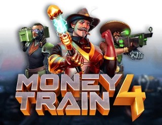 Money Train 4 slot logo by Relax Gaming at WildHub Casino